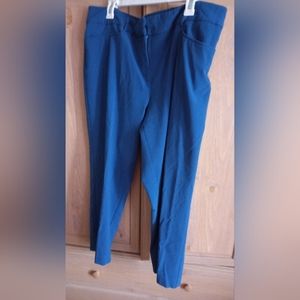Straight leg elastic pants